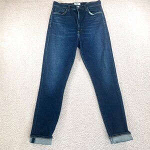 Agolde Womens Jeans Pinch Waist Skinny Cuffed Size 29 Dark Wash Classic Denim